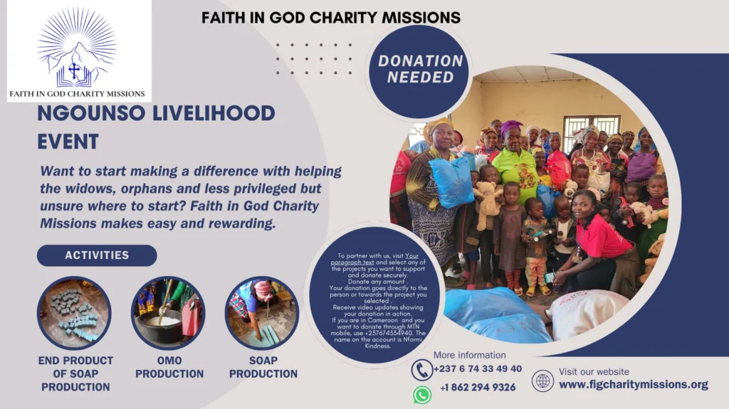 Ngounso livelihood event — hair braiding support